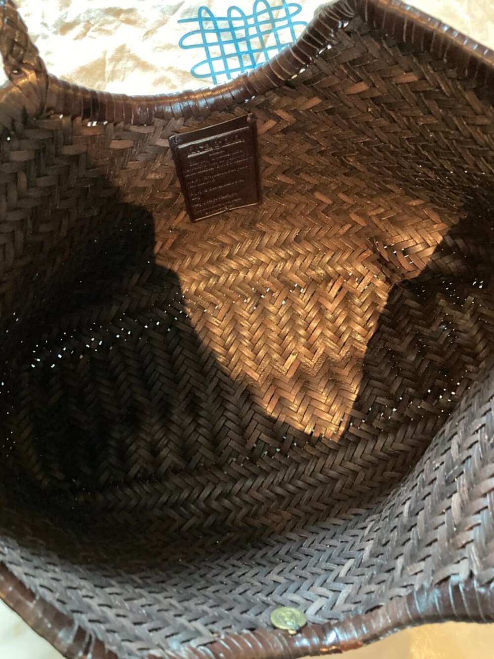 DRAGON DIFFUSION Nantucket basket Dark Brown - Picture 9 of 13